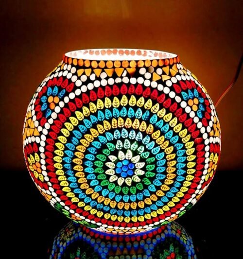 Artisan Glass Orb Table Lamp | cs glassworks