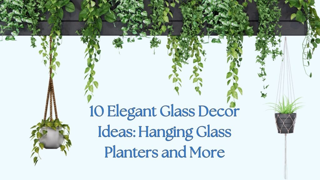 hanging glass planter ideas