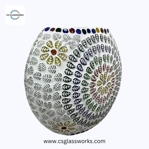 Mosaic Glow Table Lamp- CS Glassworks