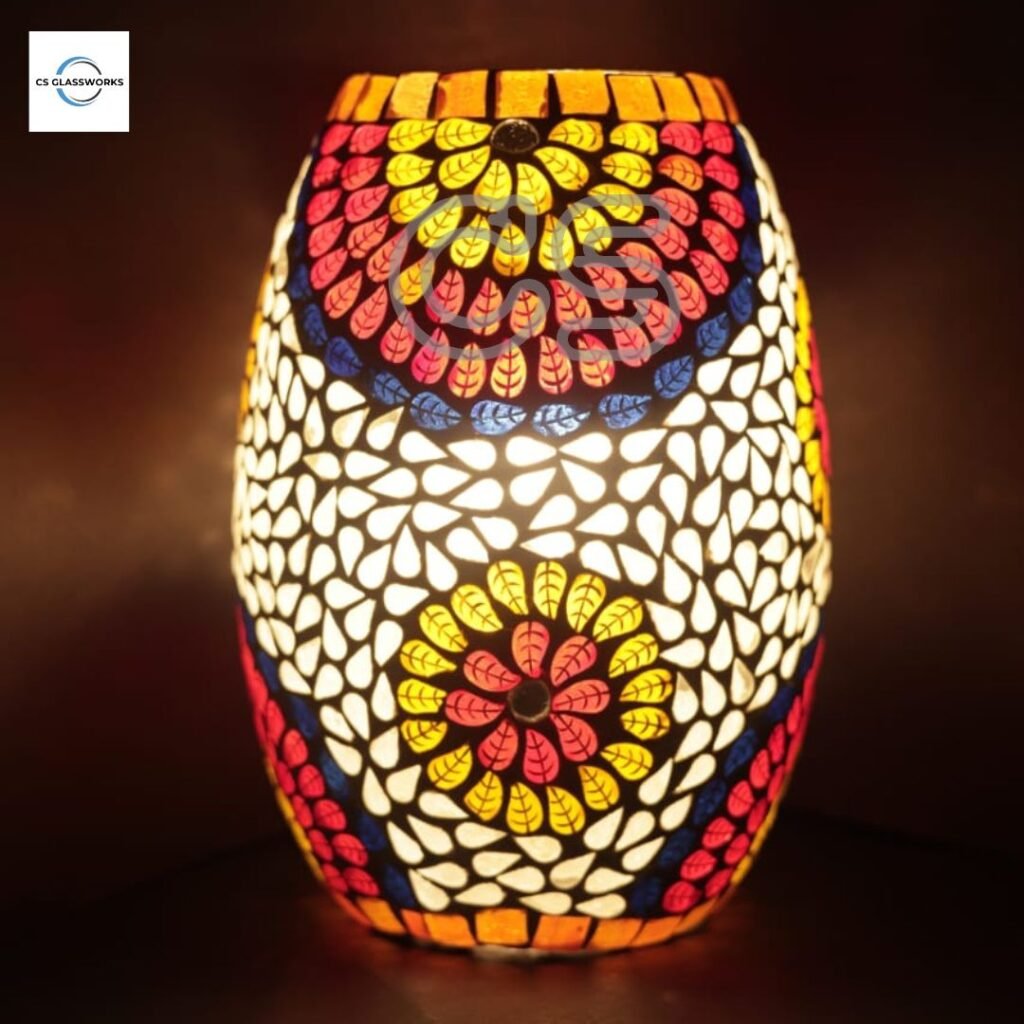 Dholak Shape mosaic lamp