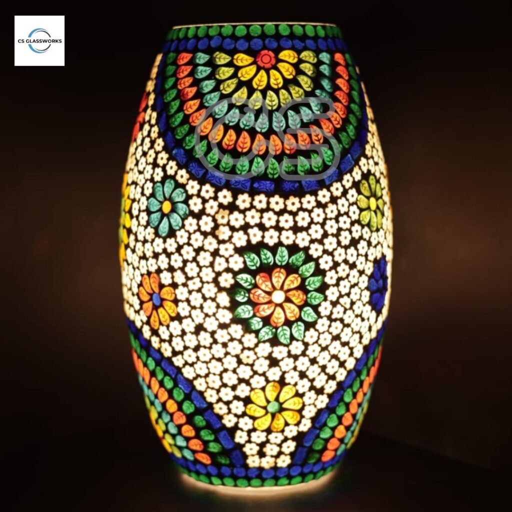 Dholak Shape mosaic lamp