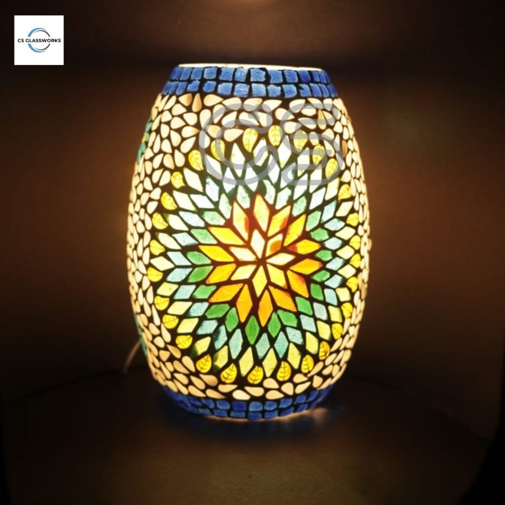 Dholak Shape mosaic lamp