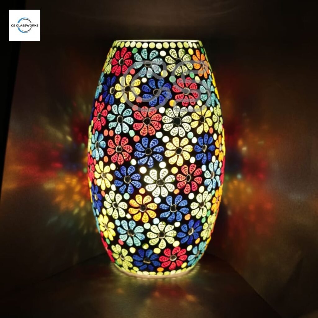 Dholak Shape mosaic lamp