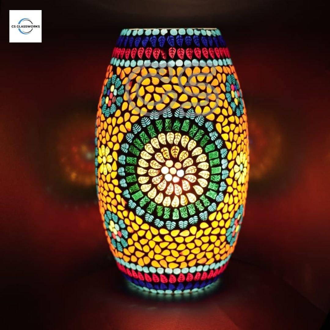 Dholak Shape mosaic lamp